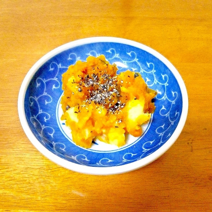 かぼちゃの煮物リメイク♪粉吹きいものマッシュサラダ